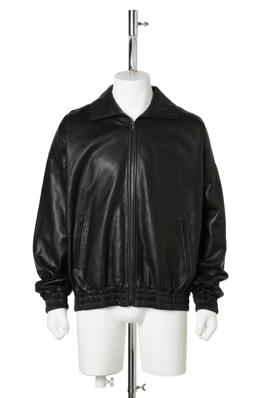 WOMEN'S BLACK LEATHER JACKET / 900:BLACK