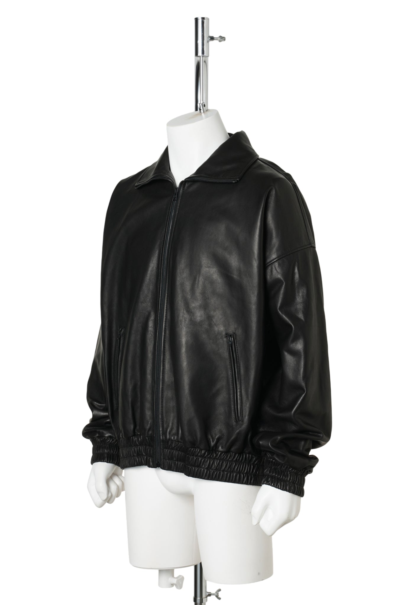 WOMEN'S BLACK LEATHER JACKET / 900:BLACK