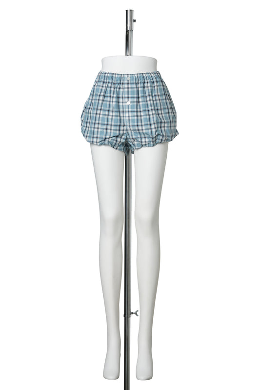 PEBBY SUMMERY CO CHECK MIDSUMMER / AF2:BLUE/WHITE