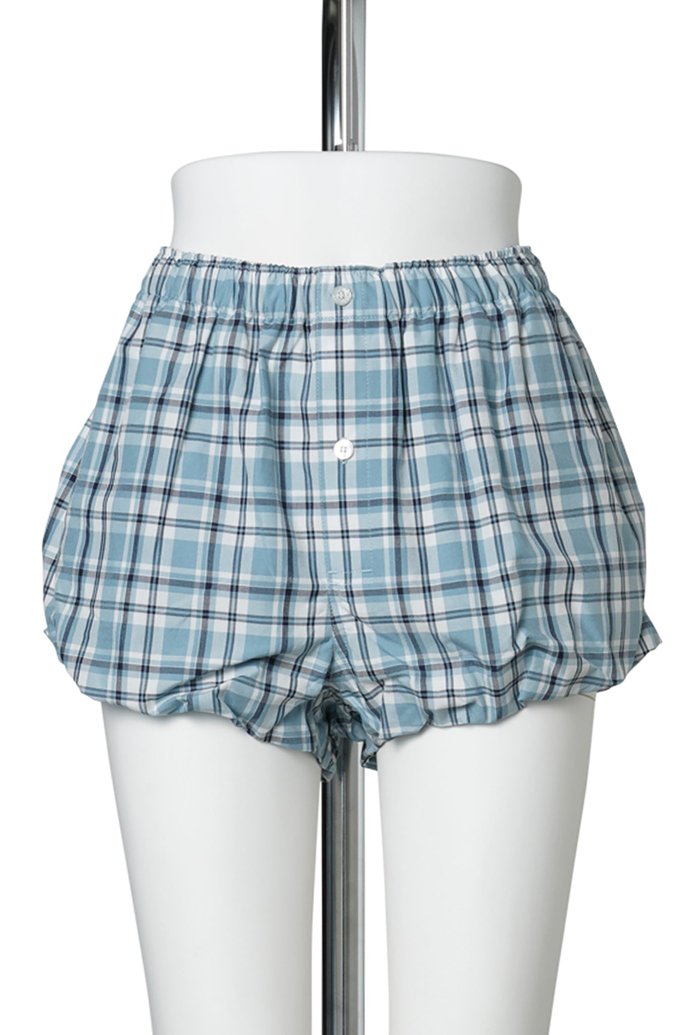 PEBBY SUMMERY CO CHECK MIDSUMMER / AF2:BLUE/WHITE