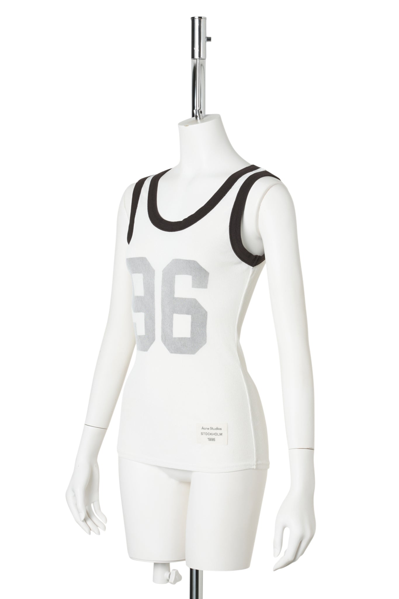 SHEER LOGO TANK TOP / AIH:BROWN/WHITE