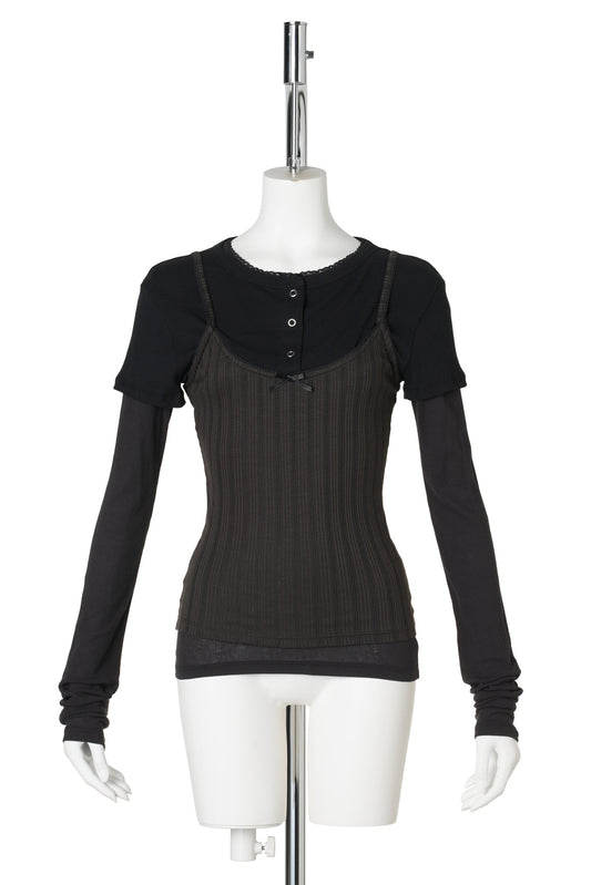ERSILIA TOP / 900:BLACK