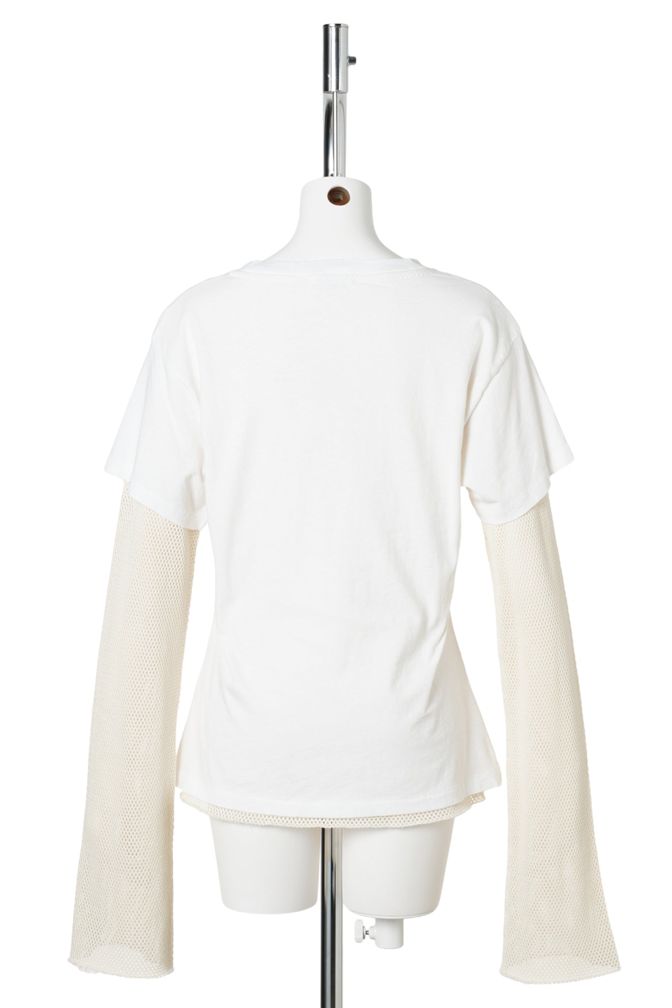 LAYERED MESH T-SHIRT / AEG:OFF WHITE
