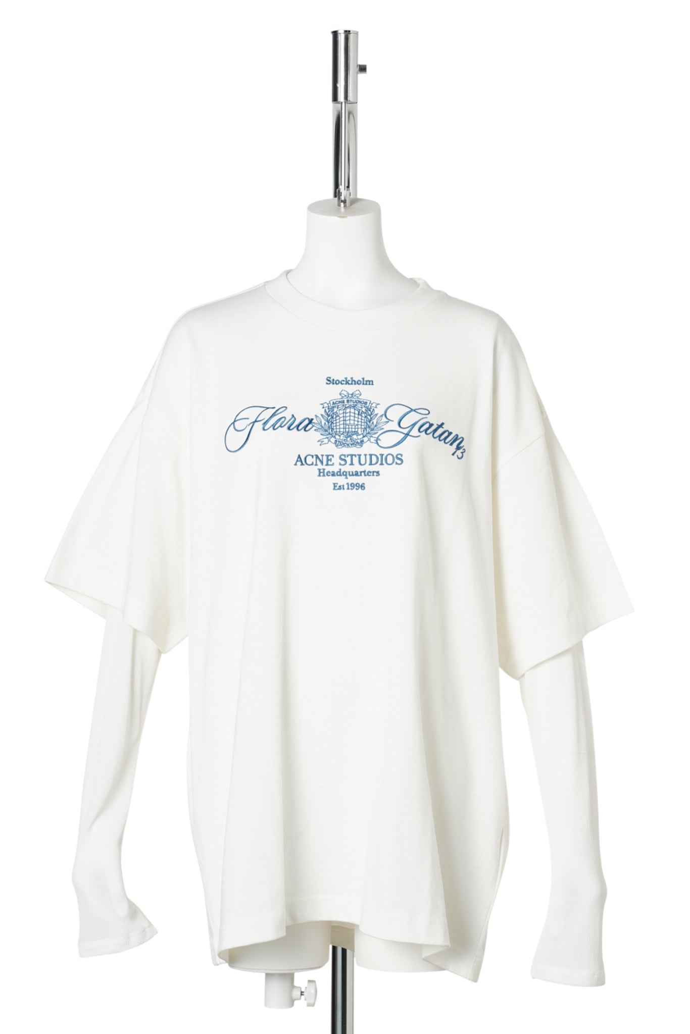 EMBROIDERED T-SHIRT / DGD:OFF WHITE/ECRU