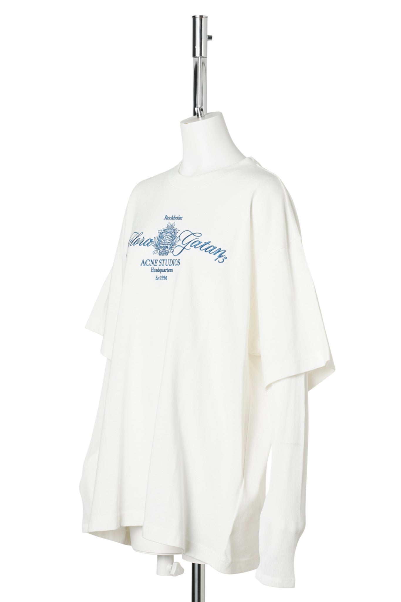 EMBROIDERED T-SHIRT / DGD:OFF WHITE/ECRU