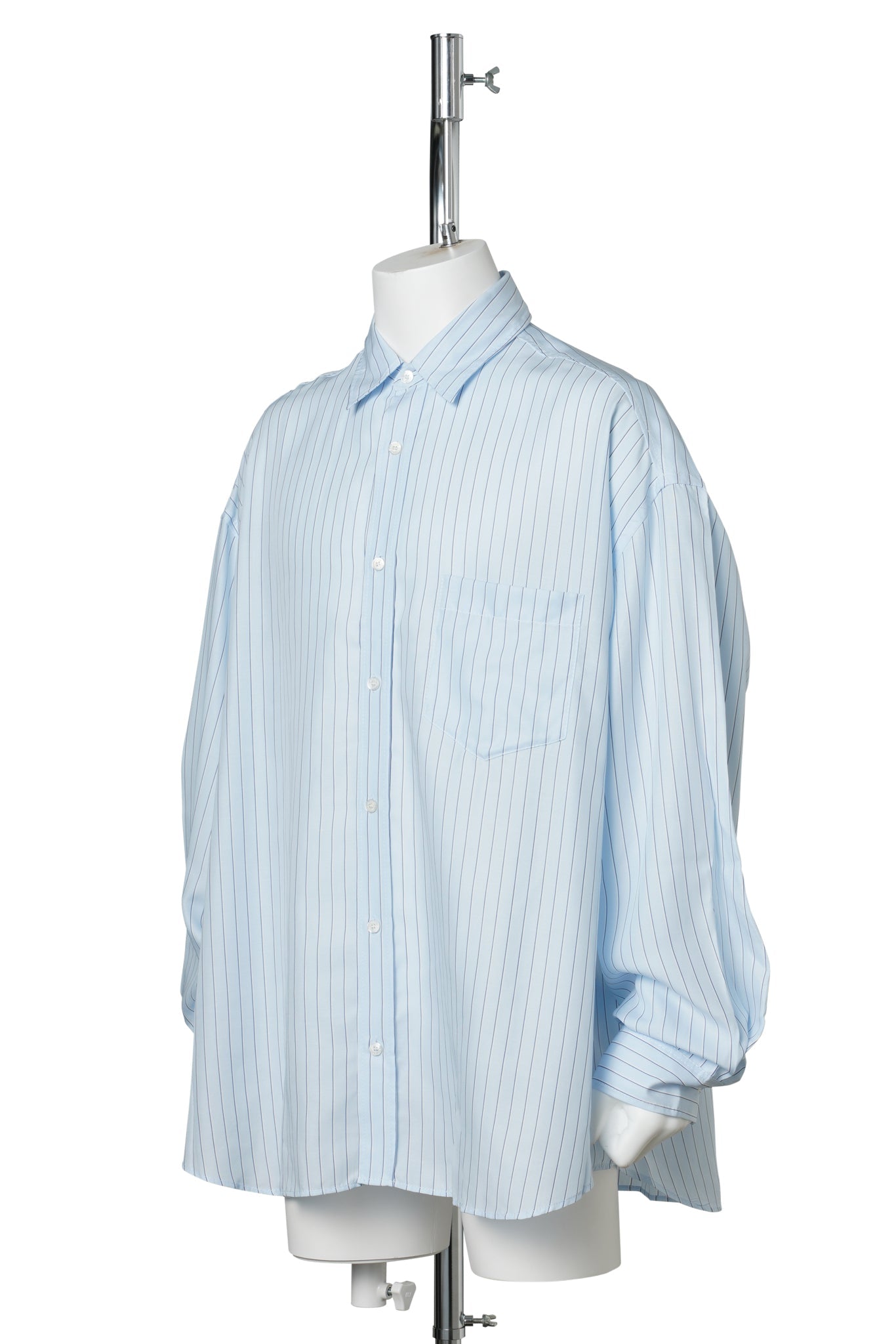 SOFFIA LS ROUND SHIRTING TENCEL MIDSUMMER / AAN:BLUE