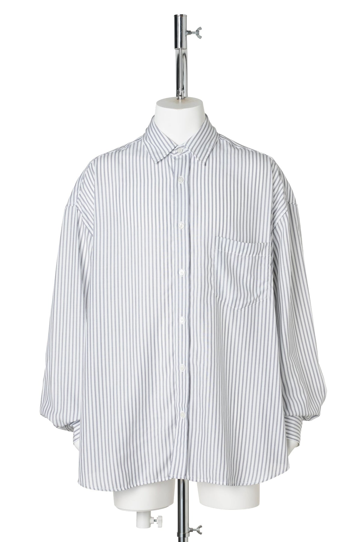 SOFFIA LS ROUND SHIRTING TENCEL / BL1:WHITE/NAVY