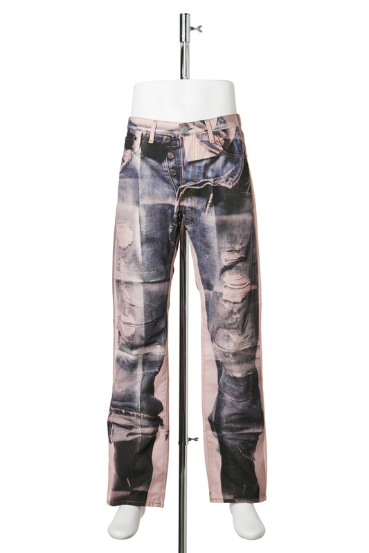 TROMPE-L'ŒIL JEANS - 1996M / COG:PINK/BLUE