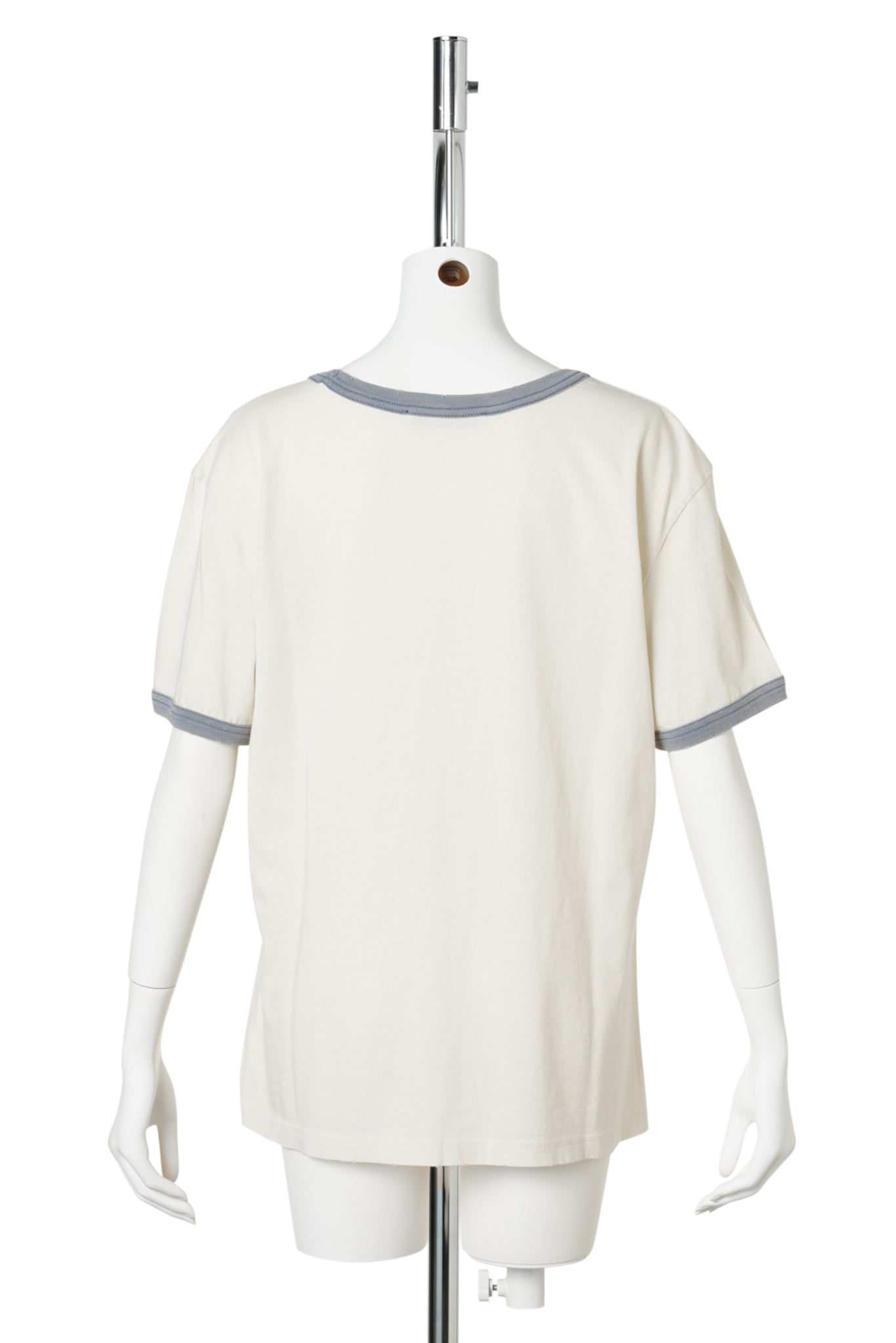 GRAPHIC T-SHIRT / DYL:OFF WHITE/GREY BLUE