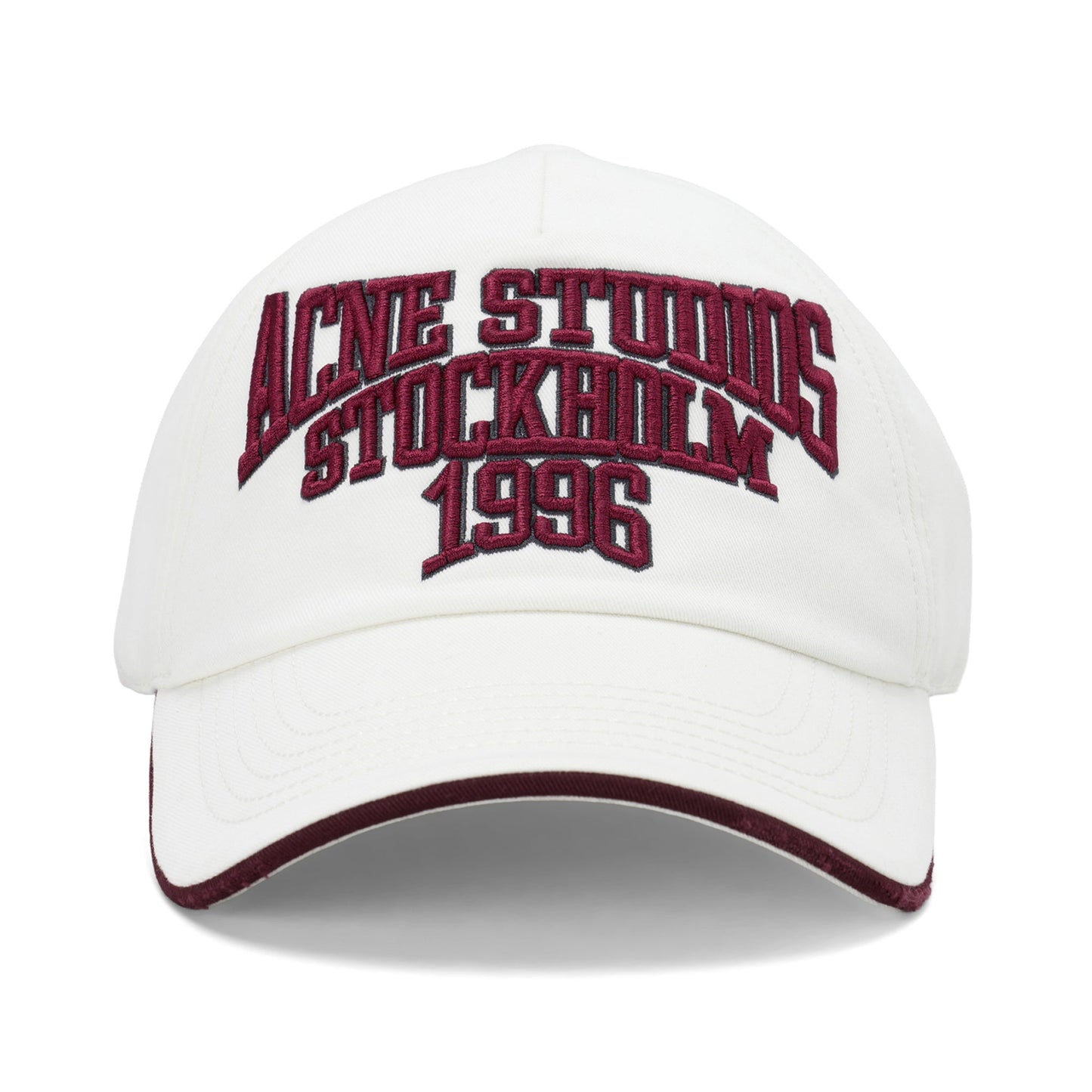 EMBROIDERED LOGO HAT / AMB:WHITE/RED