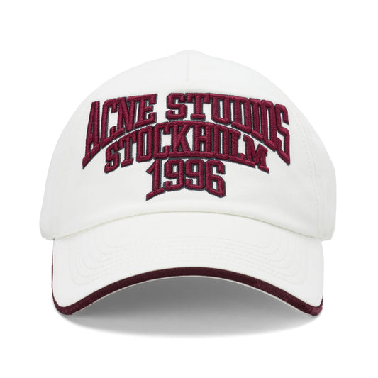 EMBROIDERED LOGO HAT / AMB:WHITE/RED