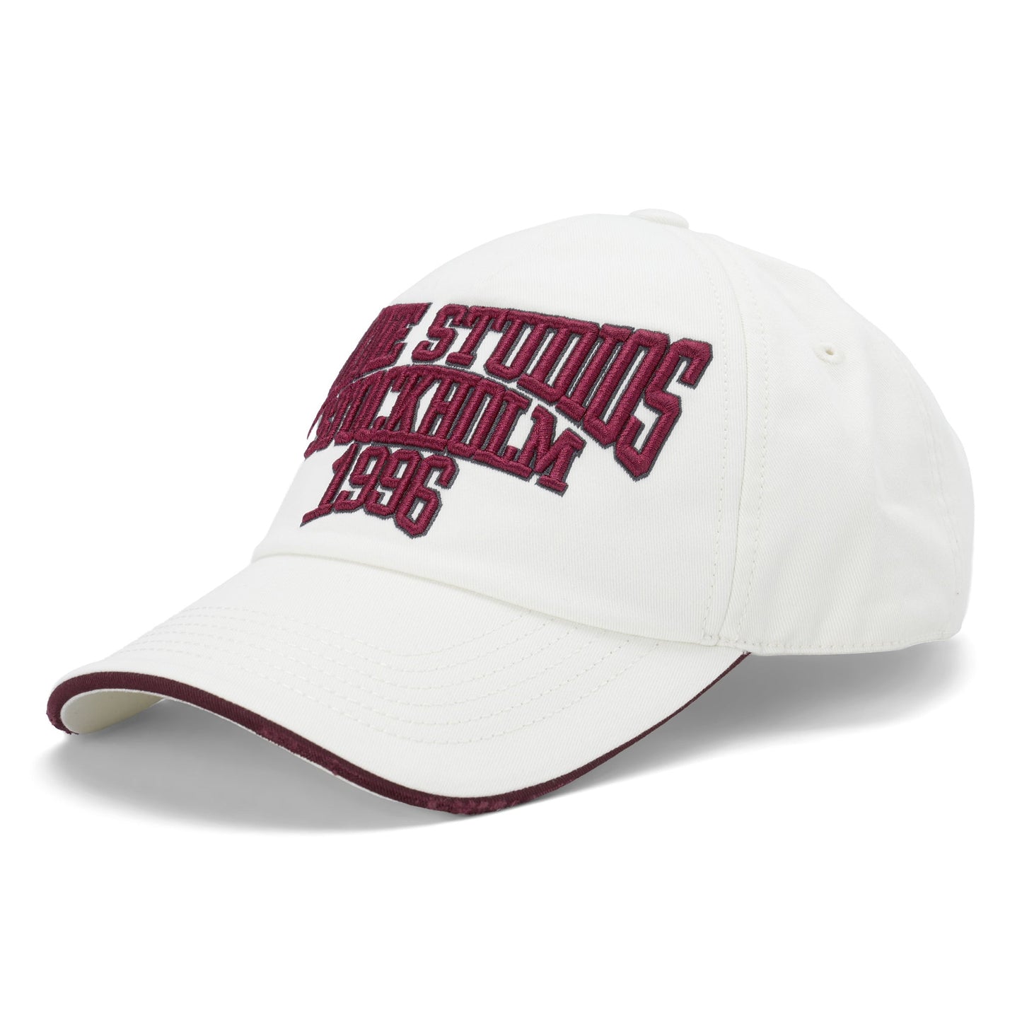 EMBROIDERED LOGO HAT / AMB:WHITE/RED