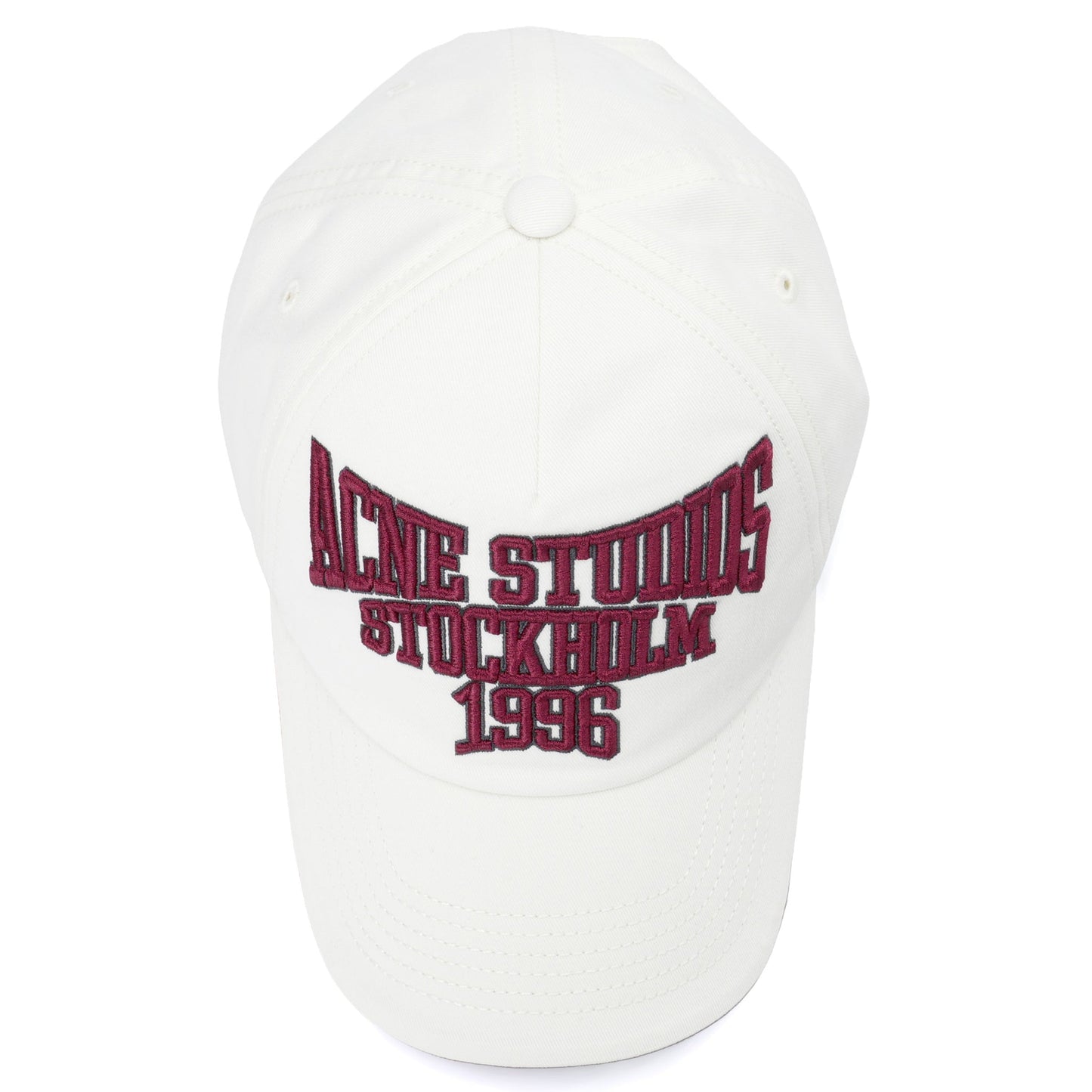 EMBROIDERED LOGO HAT / AMB:WHITE/RED