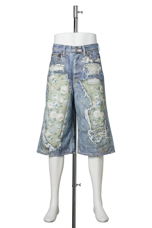JUDDA U TLO DENIM ROSE PRINT MIDSUMMER / AFY:BLUE/GREEN