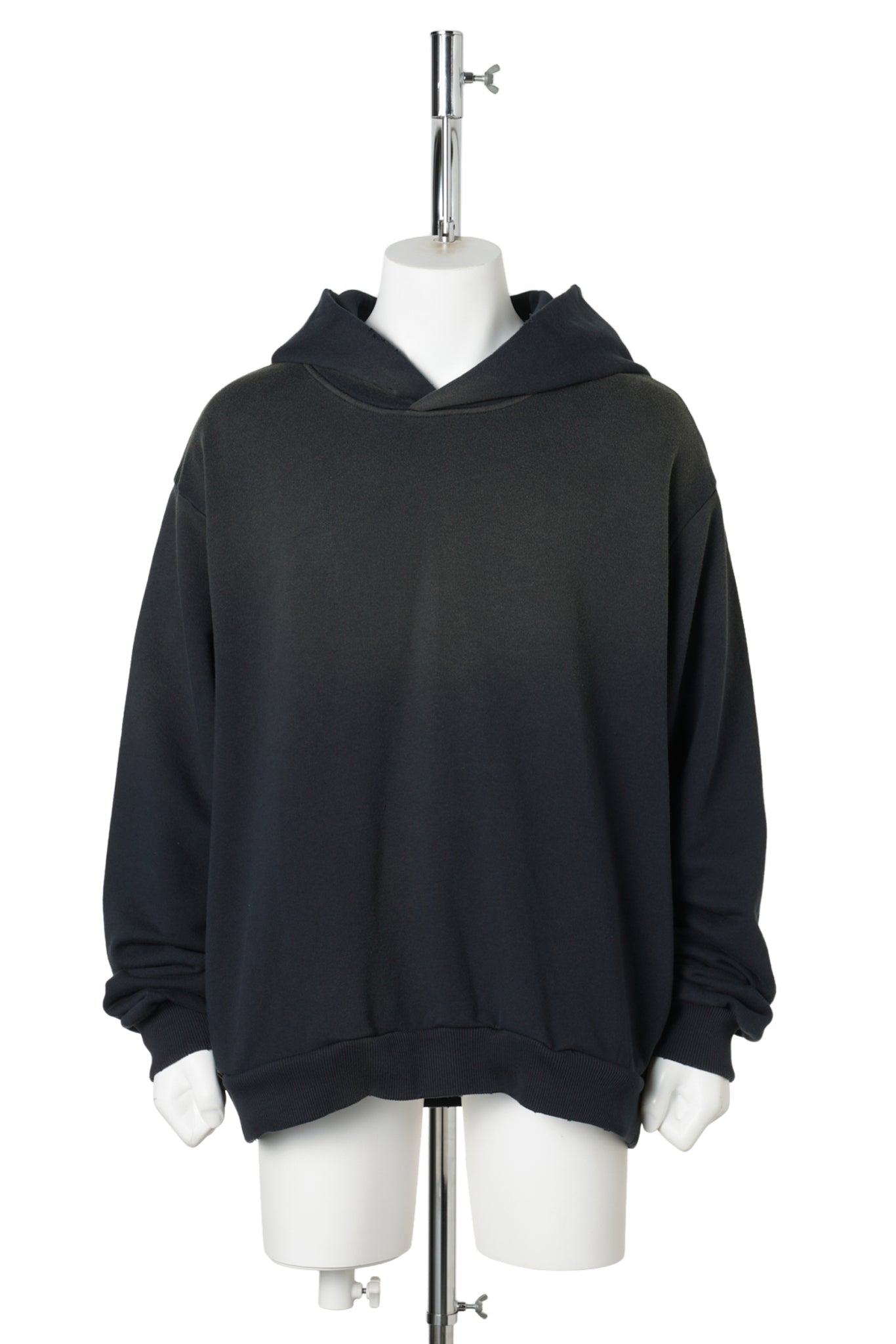 FLEECE LOGO HOODIE / 900:BLACK