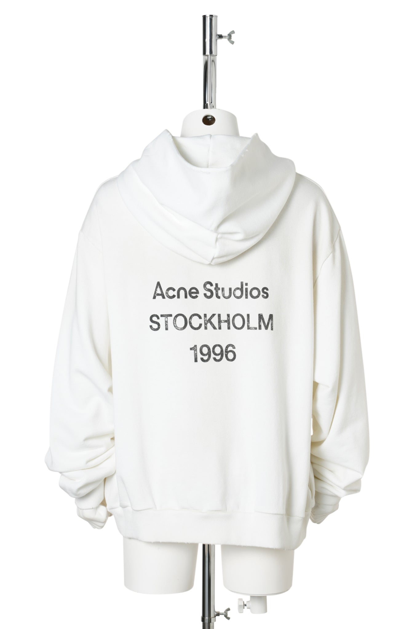 FLEECE LOGO HOODIE / DC6:DUSTY WHITE