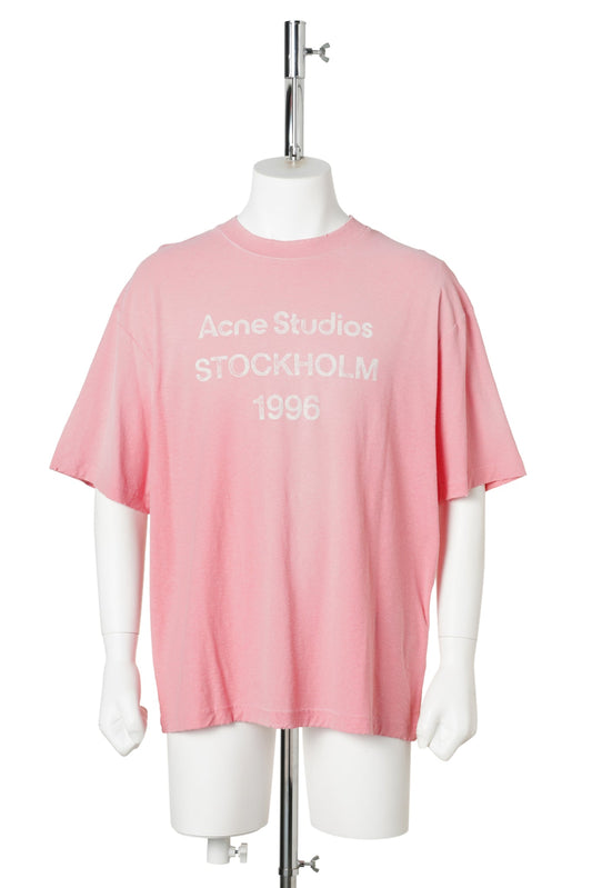 SPRAYED LOGO T-SHIRT / CKQ:TANGO PINK