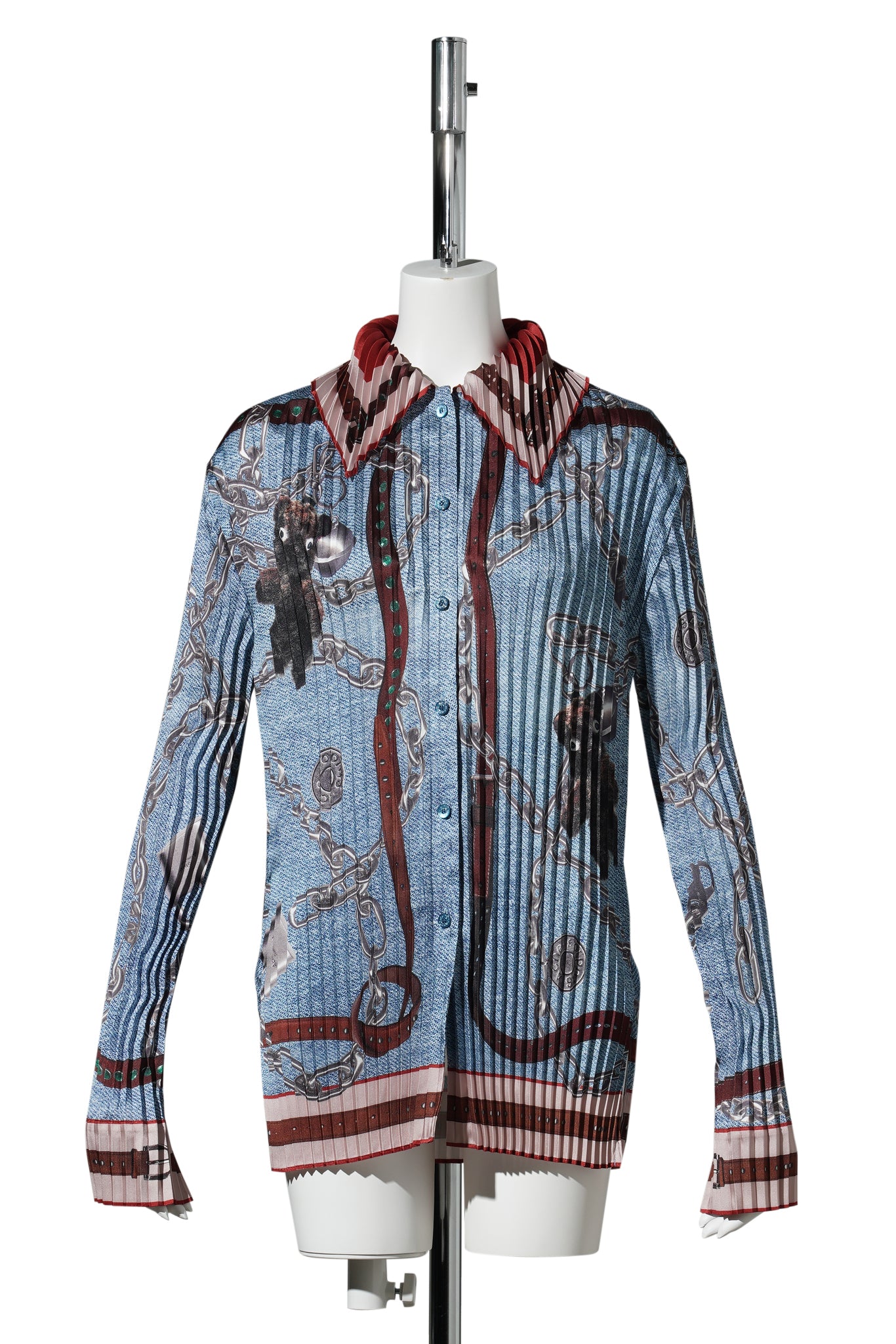 SENIMINA P PLISSÉ TWILL / AAL:DENIM BLUE