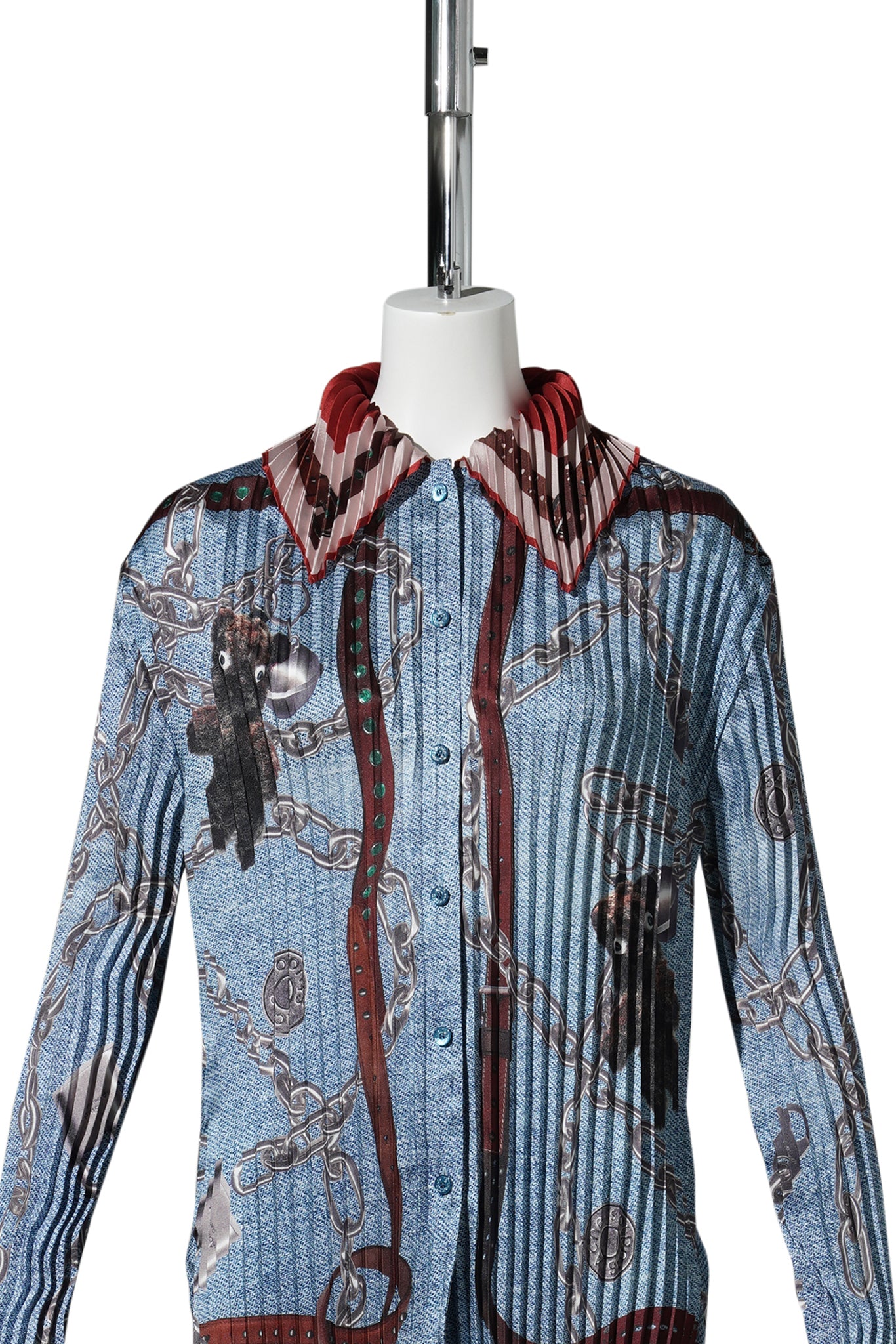 SENIMINA P PLISSÉ TWILL / AAL:DENIM BLUE