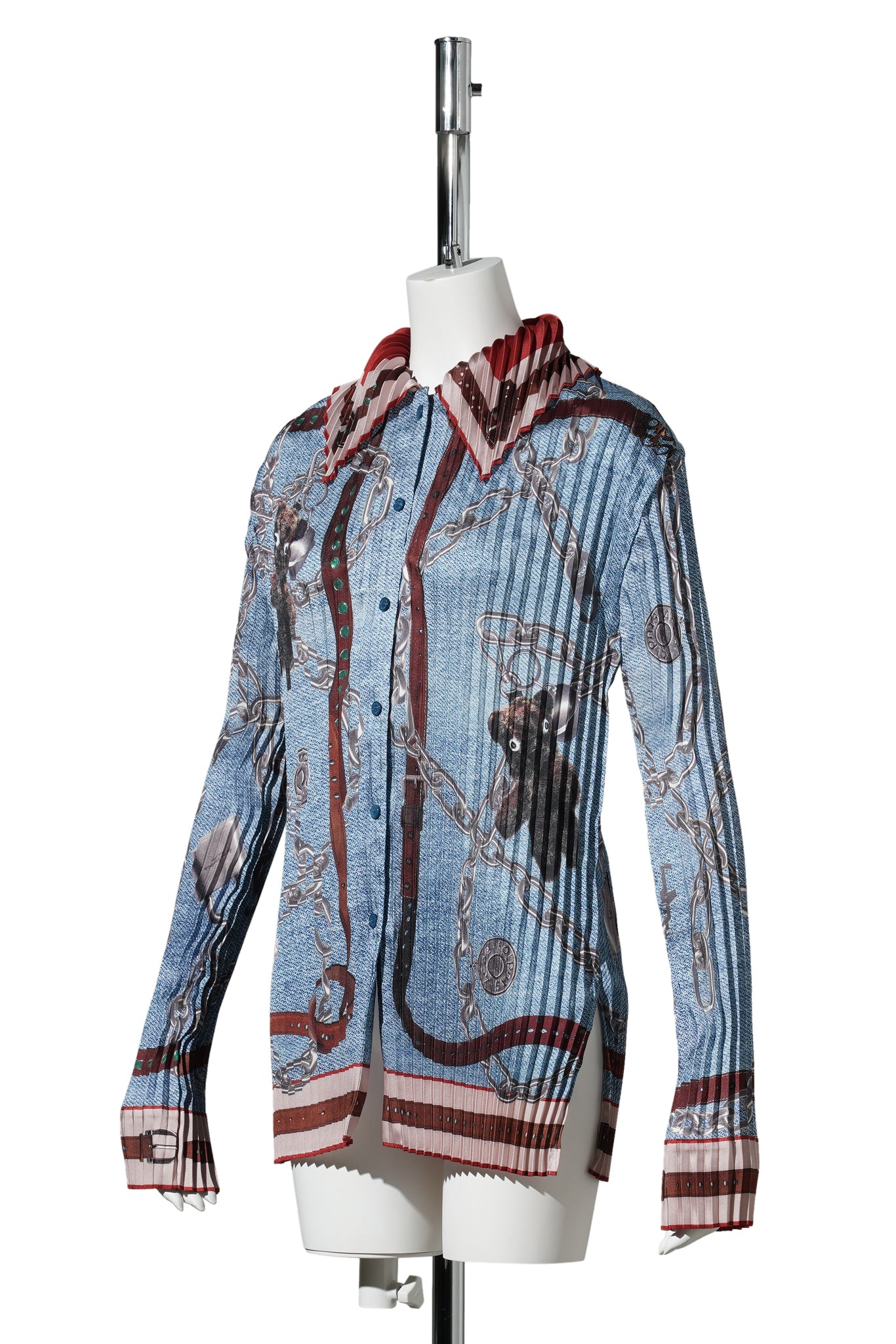 SENIMINA P PLISSÉ TWILL / AAL:DENIM BLUE