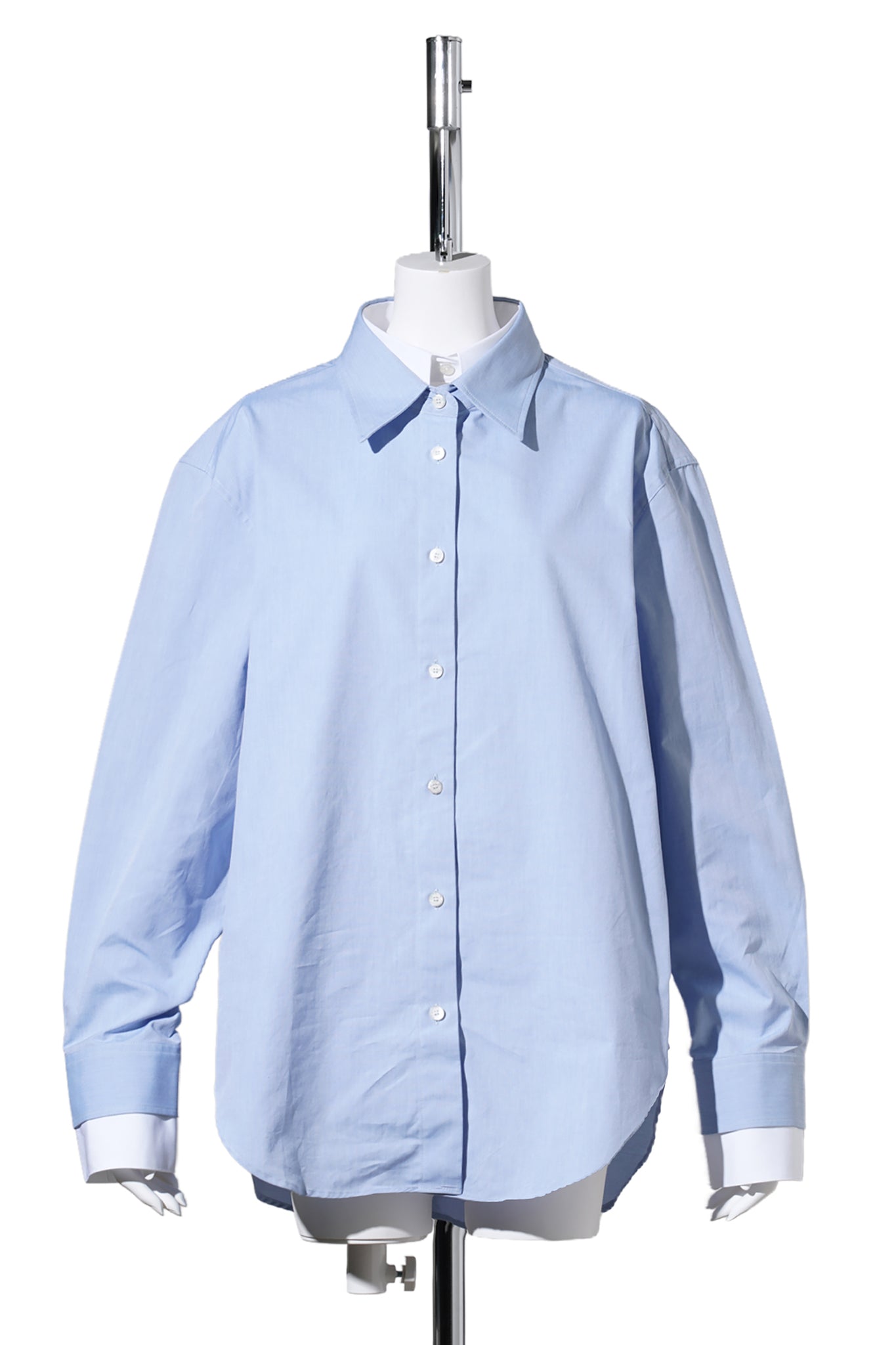 SITARA MELANGE COTTON SHIRTING / CN2:LIGHT BLUE/WHITE