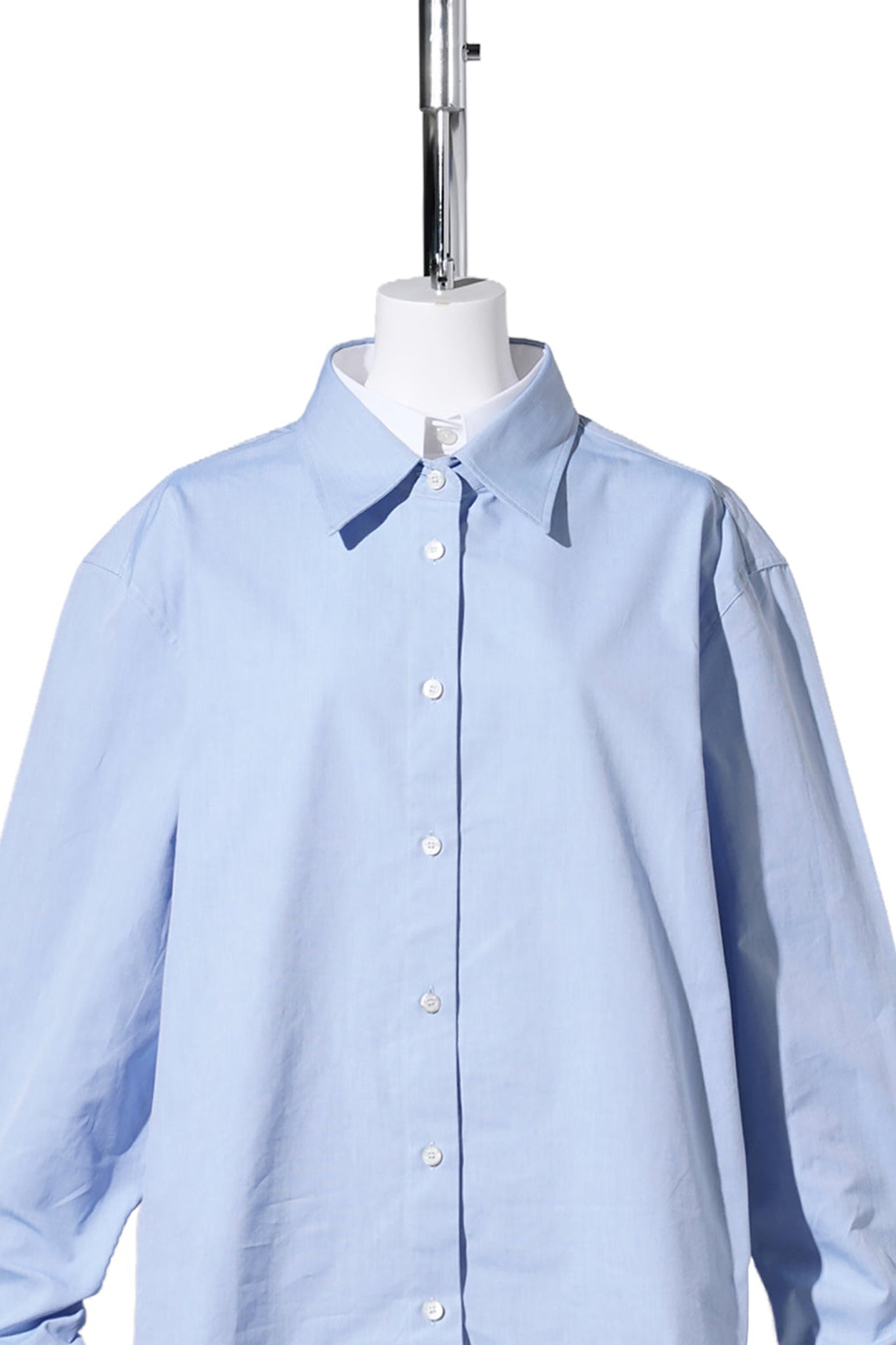 SITARA MELANGE COTTON SHIRTING / CN2:LIGHT BLUE/WHITE