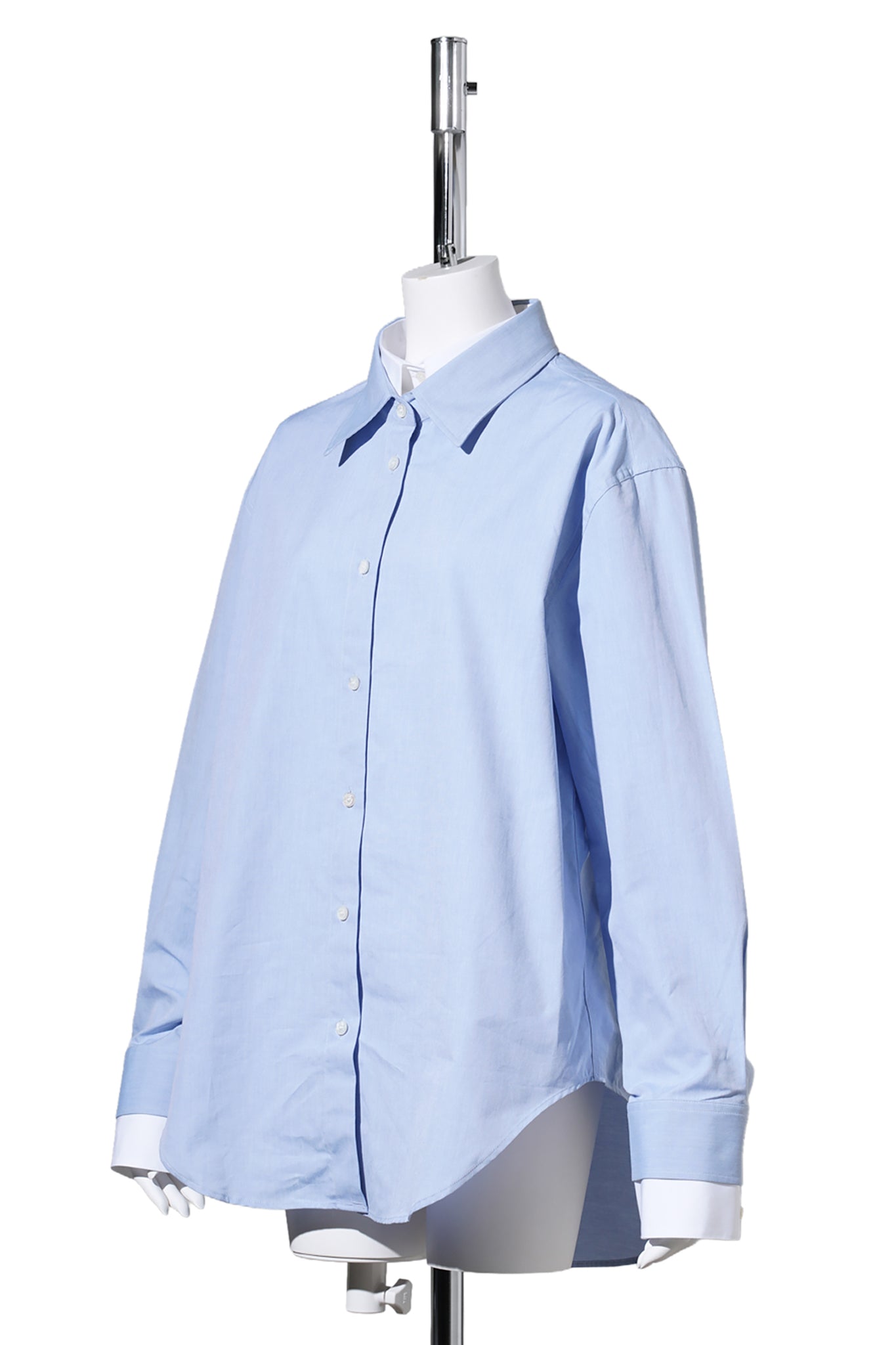 SITARA MELANGE COTTON SHIRTING / CN2:LIGHT BLUE/WHITE