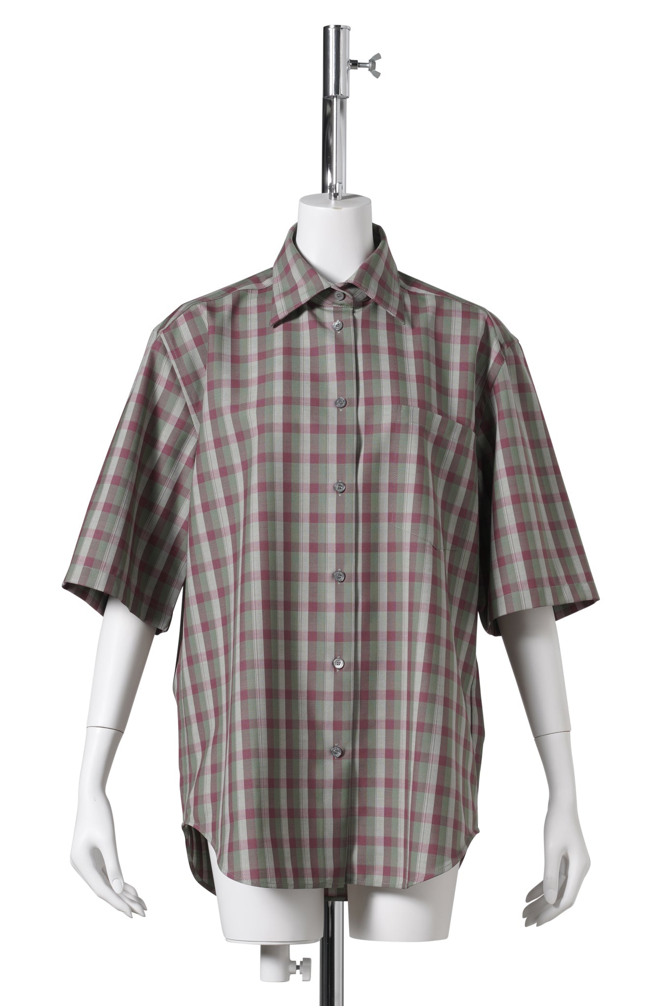 SALAVANNA MELANGE SUMMER CHECK / AID:GREEN/PURPLE
