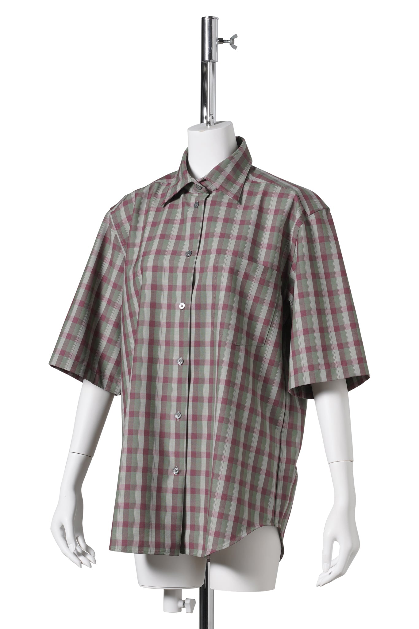 SALAVANNA MELANGE SUMMER CHECK / AID:GREEN/PURPLE