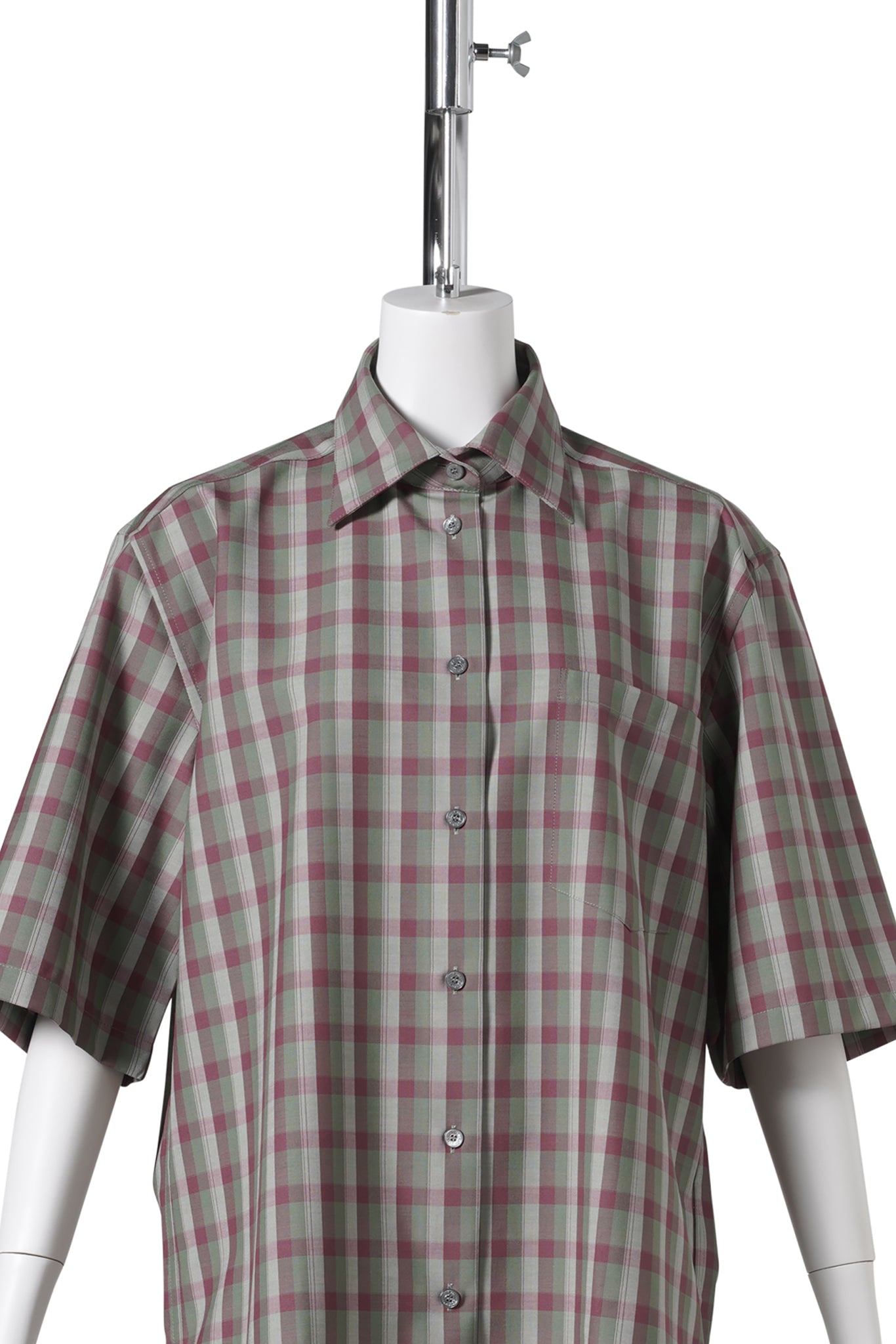 SALAVANNA MELANGE SUMMER CHECK / AID:GREEN/PURPLE