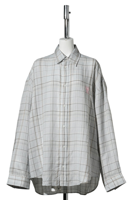 SETAR LS AIRY MADRAS LINEN / ANS:GREY/PINK