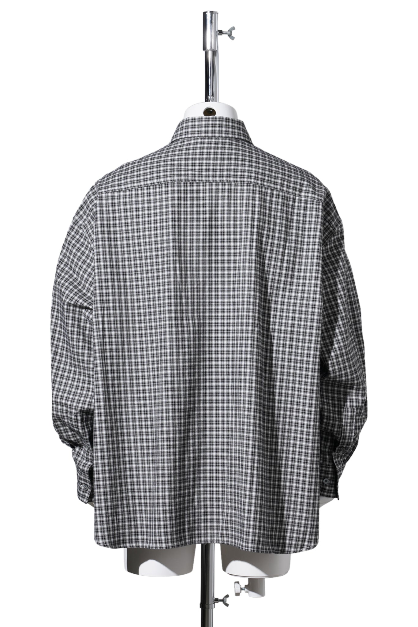 SOFFIA LS WASHED FLANNEL CHECK / J83:BLACK/WHITE
