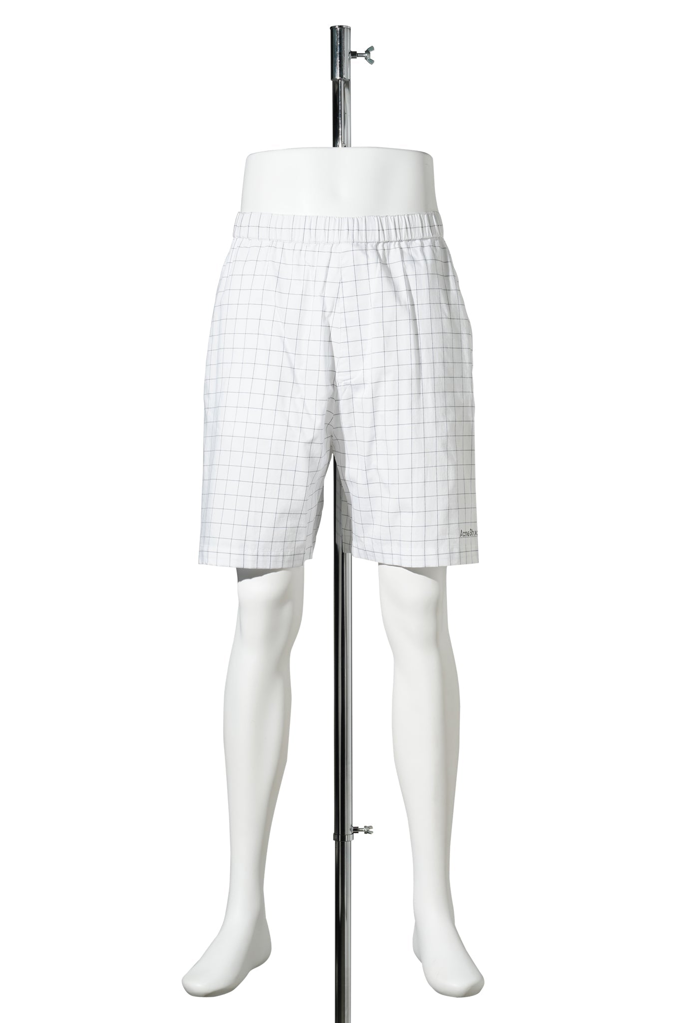 RIMADA BRUSHED COTTON CHECK / AL4:WHITE/BLACK