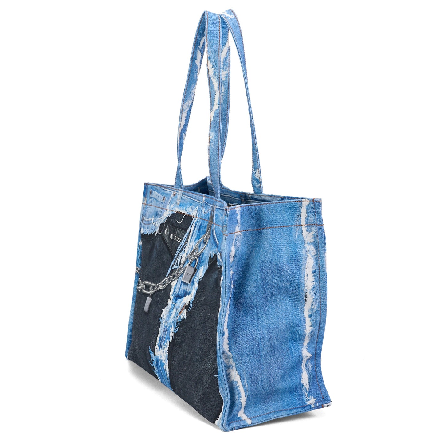 LOGO SHOPPER EW NEW TLO SKELETON / 863:MID BLUE