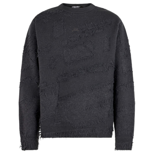 FRONTAGE KNIT CREWNECK / BLACK