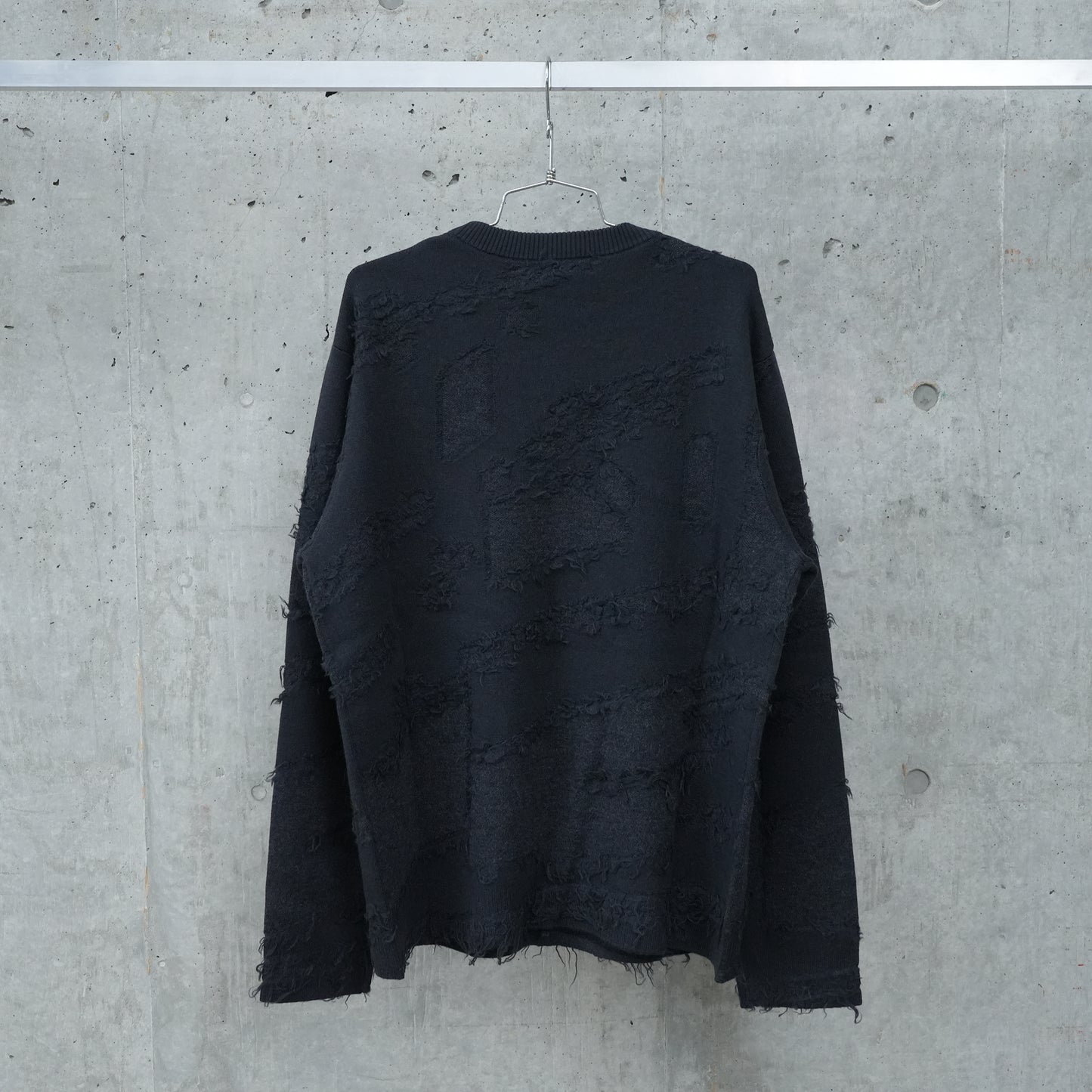 FRONTAGE KNIT CREWNECK / BLACK