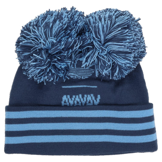 POM POM BEANIE / NMARIN/LTBLUE