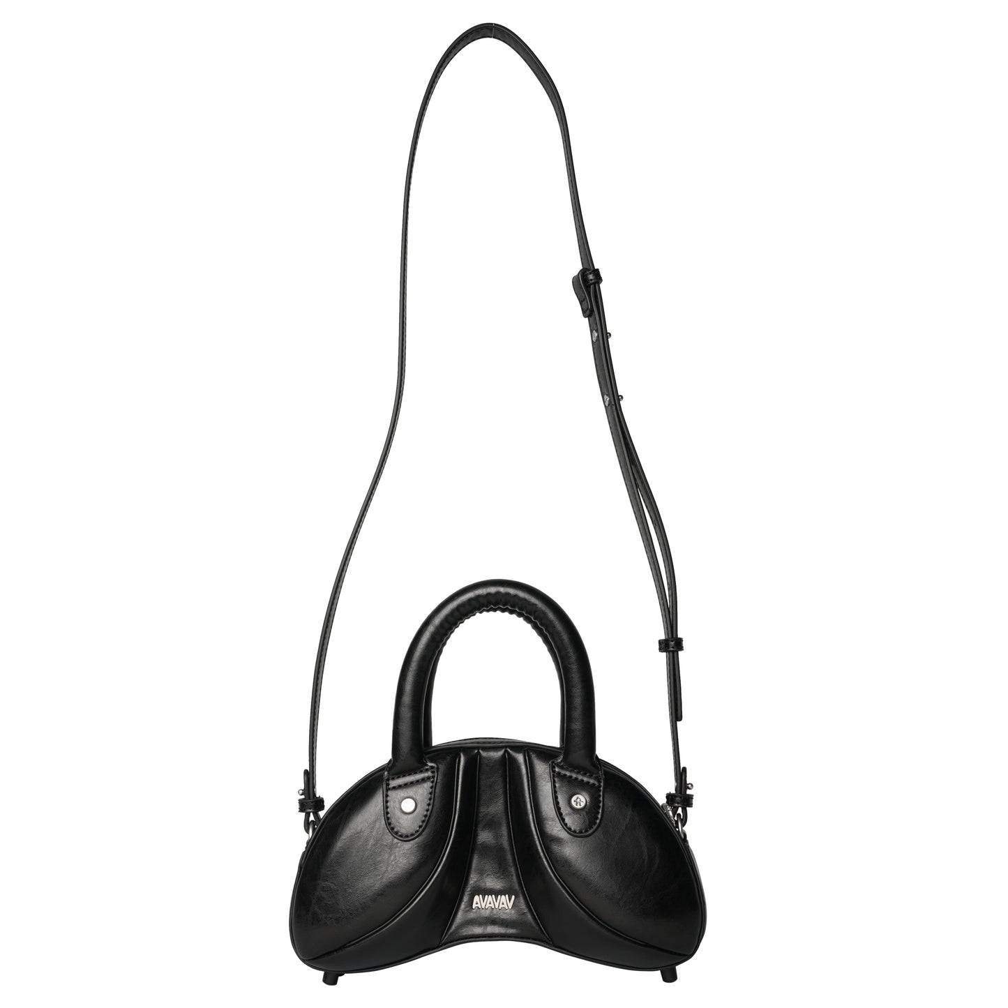 PU SCLPT BAG / BLACK