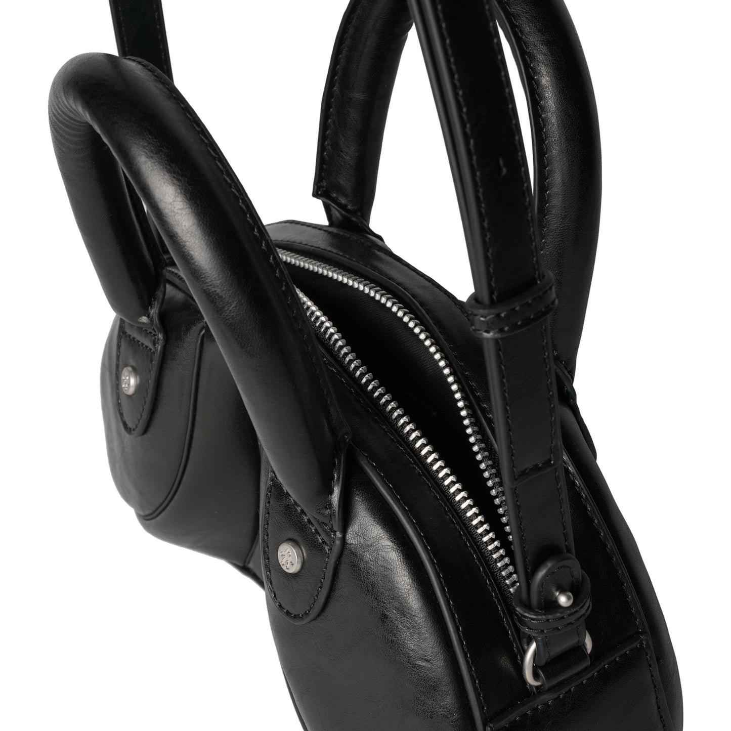 PU SCLPT BAG / BLACK