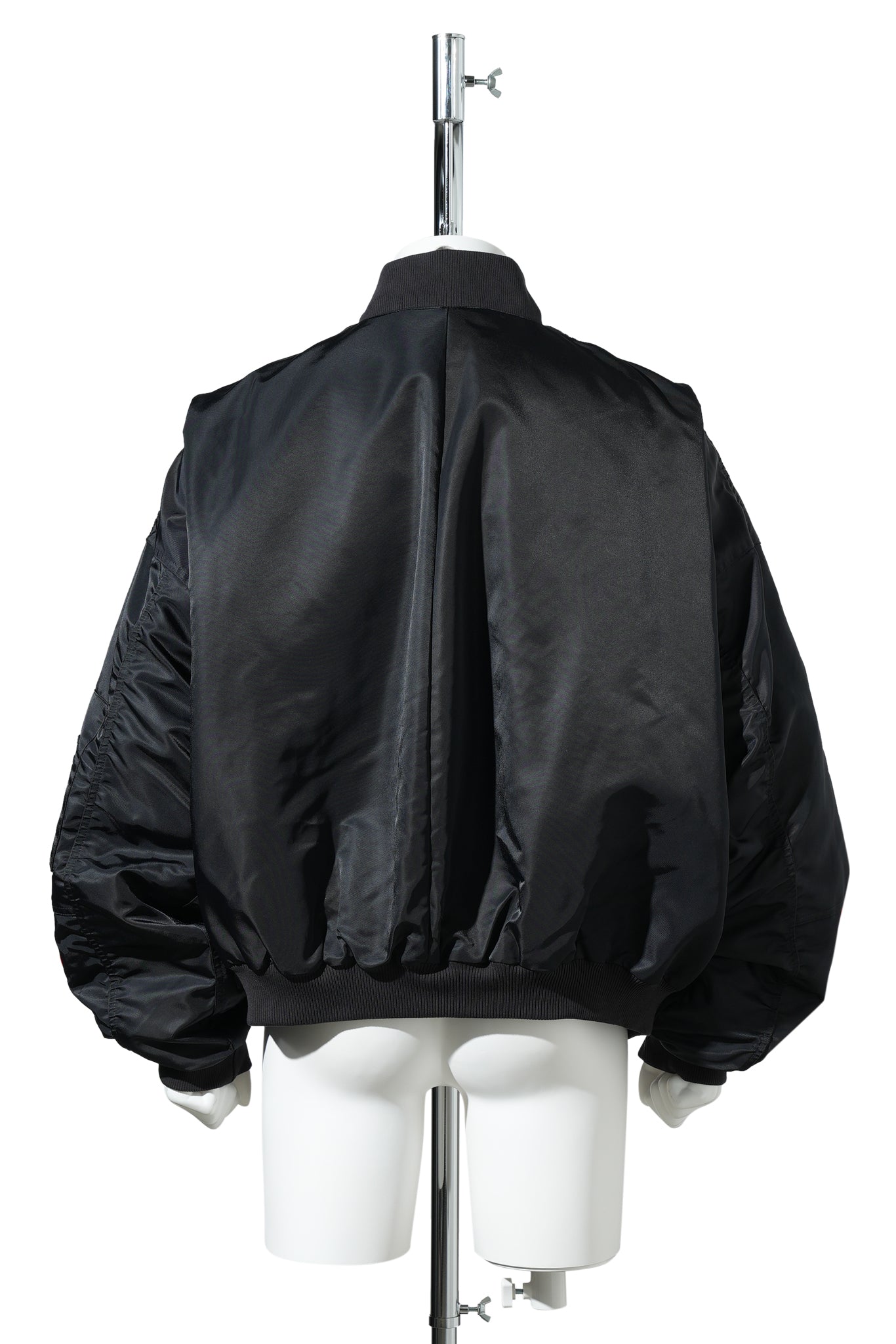 WC SATIN BOMBER JACKET / BLACK