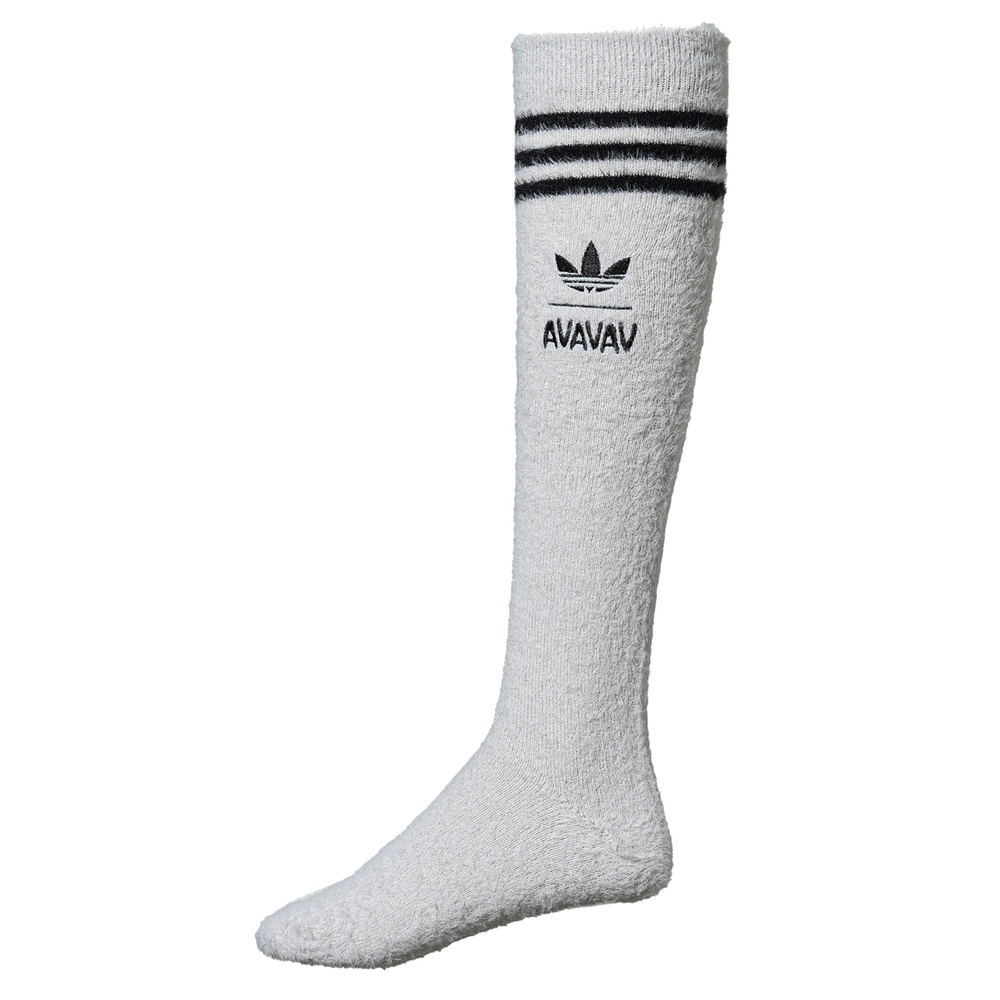 AV FUZZY SOCKS / CHALK PEARL/BLACK/BETTER SCARLET