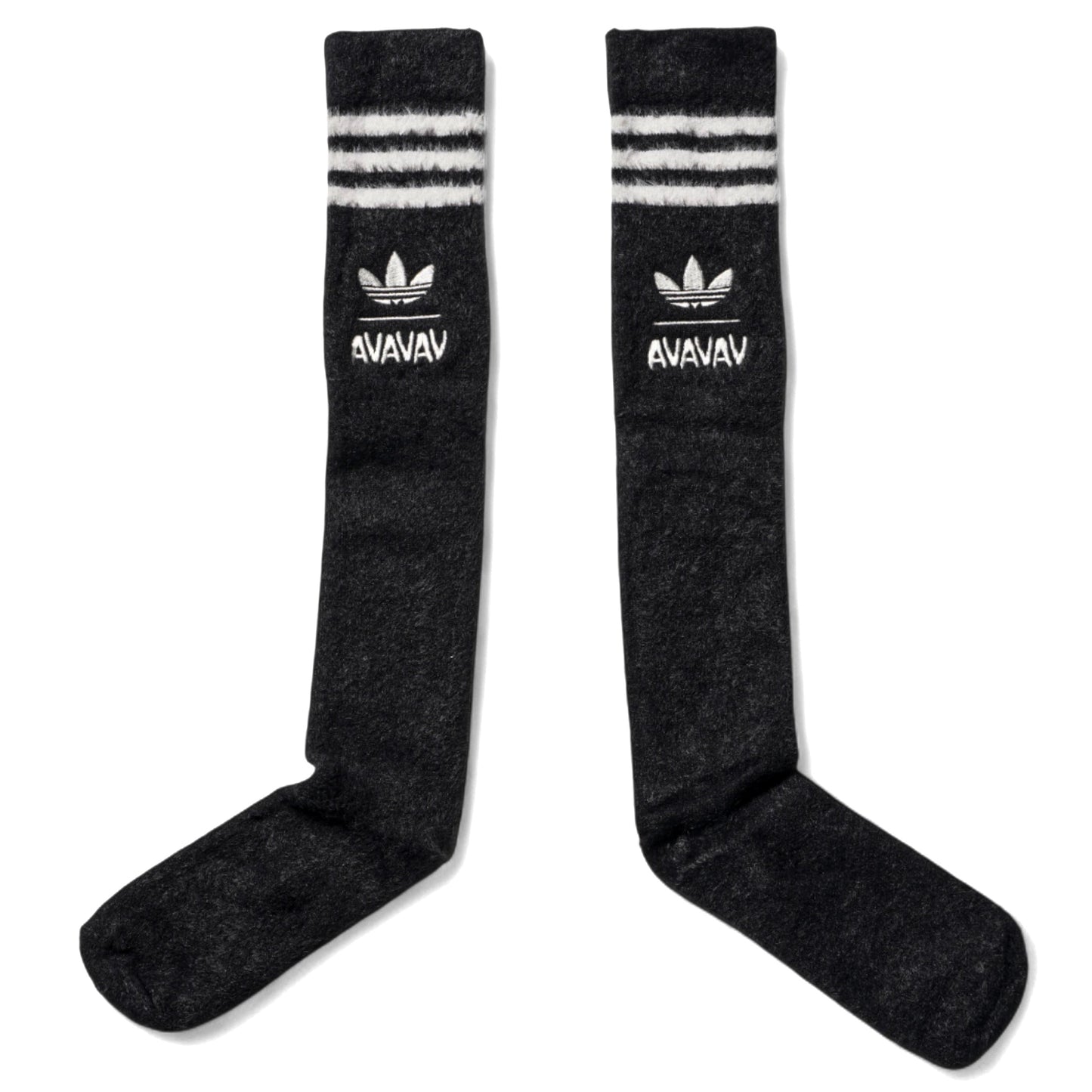 AV FUZZY SOCKS / CHALK PEARL/BLACK/BETTER SCARLET