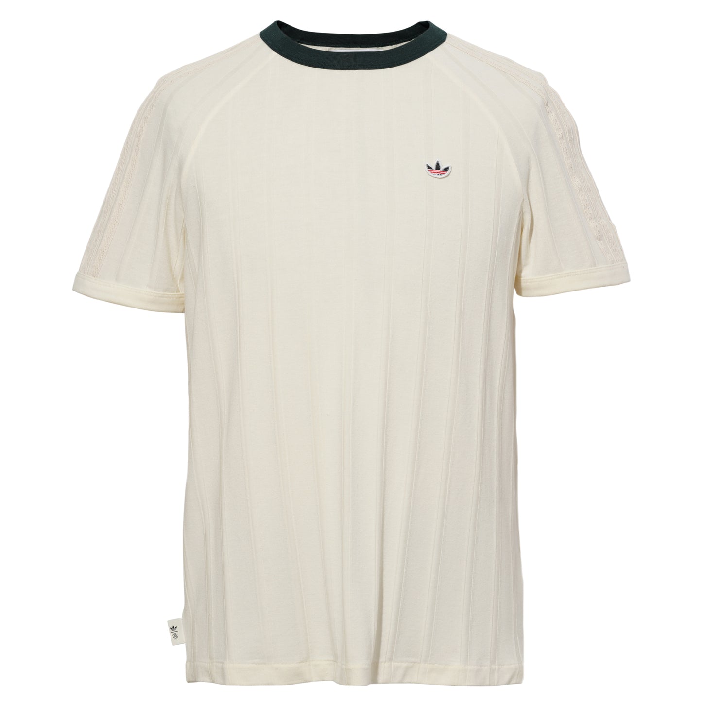 CLOT RIB TEE / CREWHT/GRNNIT