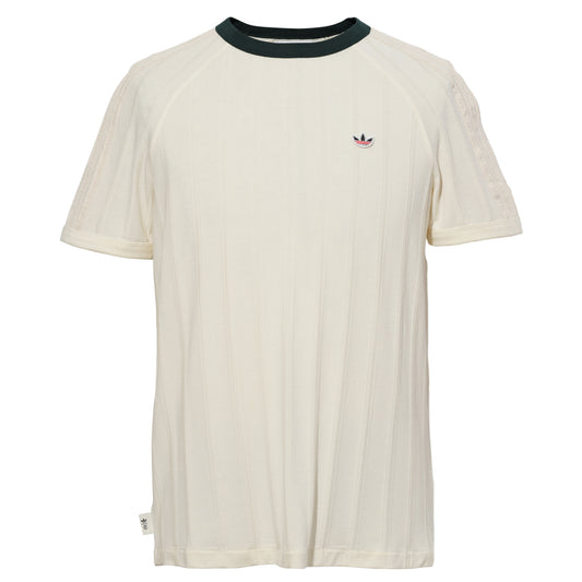 CLOT RIB TEE / CREWHT/GRNNIT