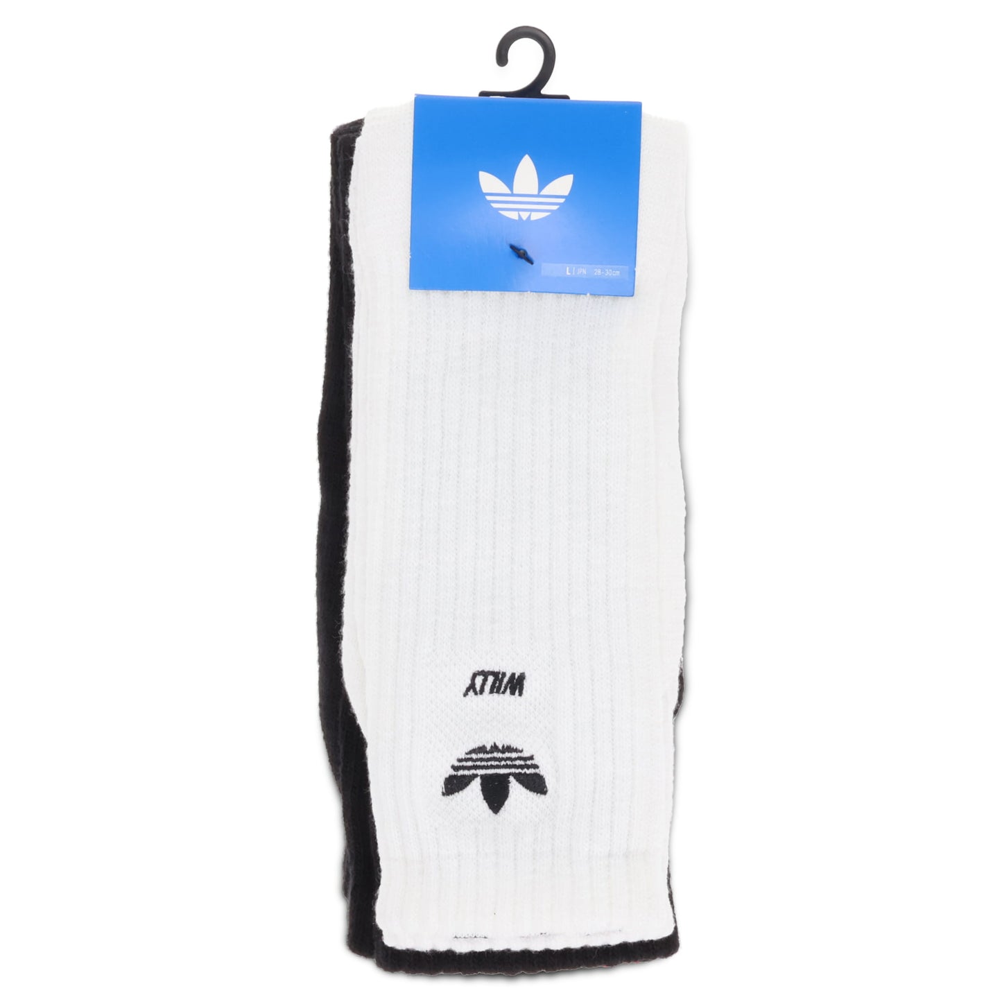 WC SOCK / WHITE/BLACK/BLACK