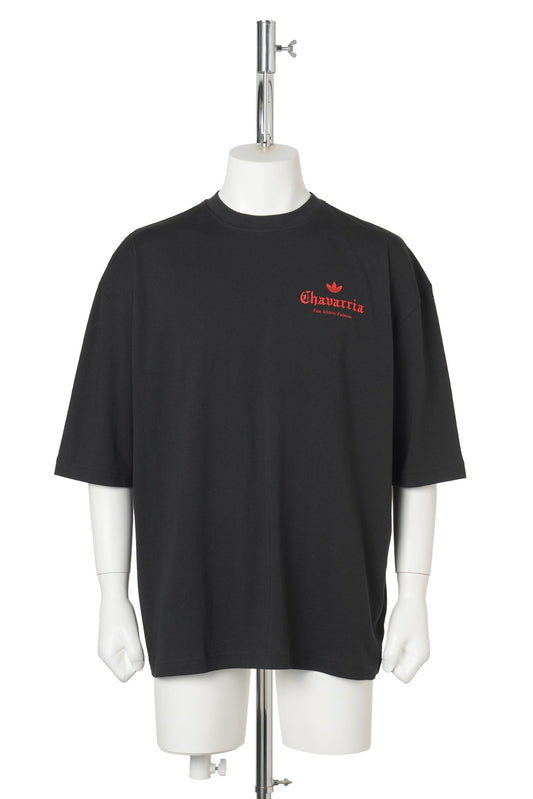 WC ROSE TEE / BLACK/RED