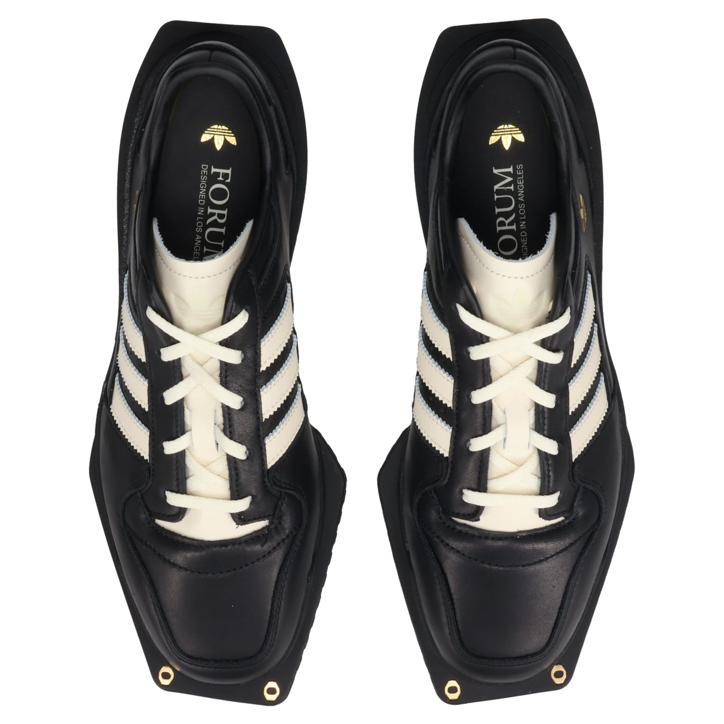 FORUM SQ W / CBLACK/CREWHT/GOLDMT