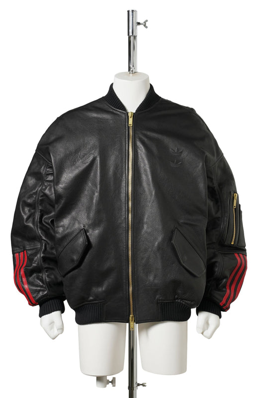 WC LEATHER BOMBER JACKET / BLACK