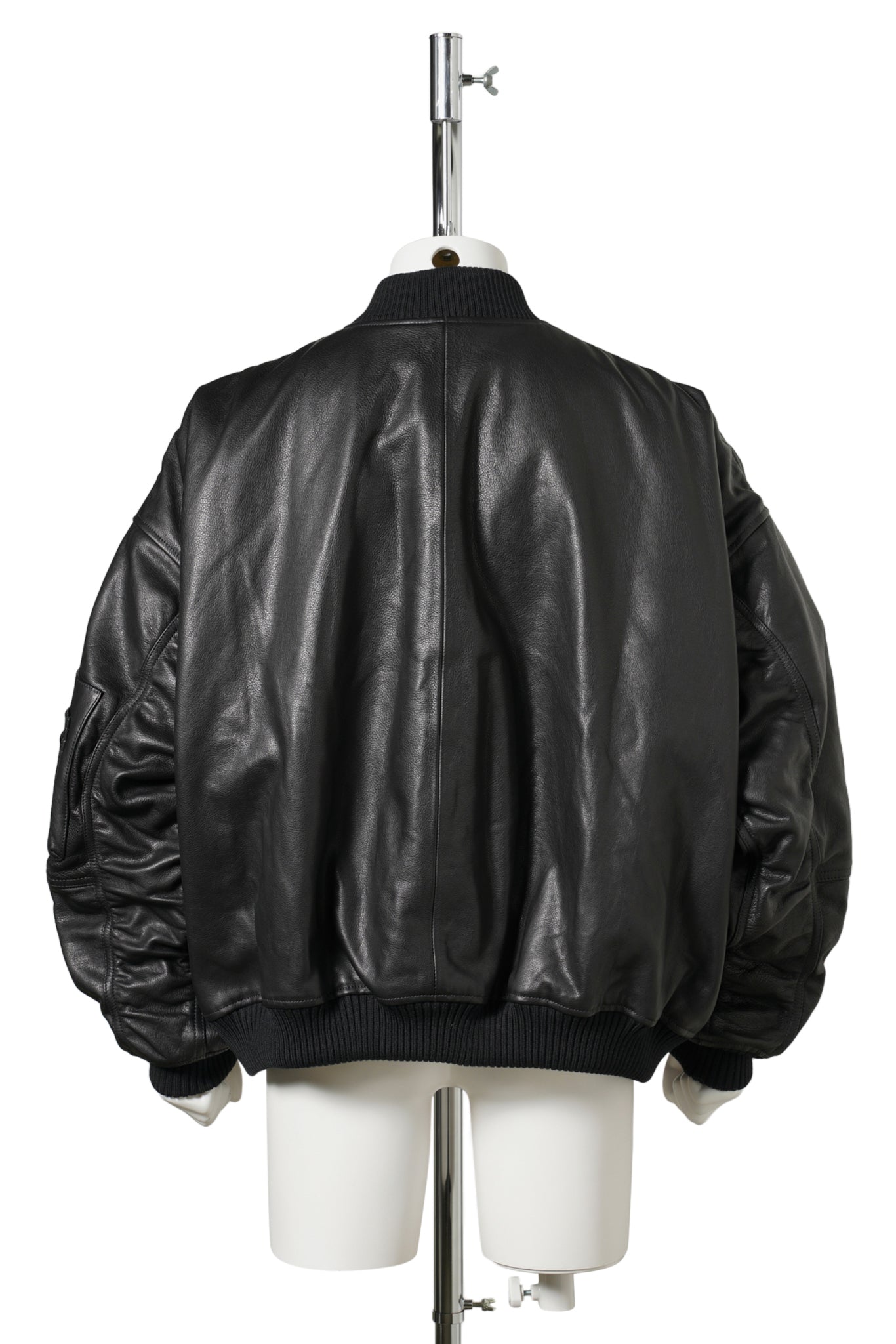 WC LEATHER BOMBER JACKET / BLACK
