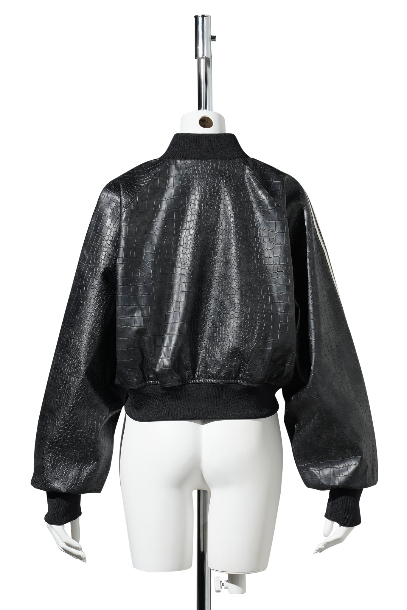 SST PLEATHER JACKET / BLACK